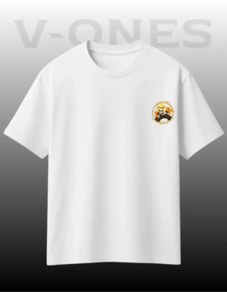 ANIME PRINTED OVERSIZED TSHIRT ON V-ONES