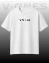 V-ONES PRINTED BLACK OVERSIZED TSHIRT ON V-ONES