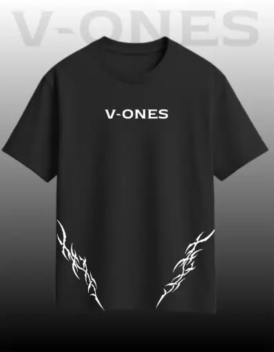 V-ONES PRINTED OVERSIZED T-SHIRT ON V-ONESD