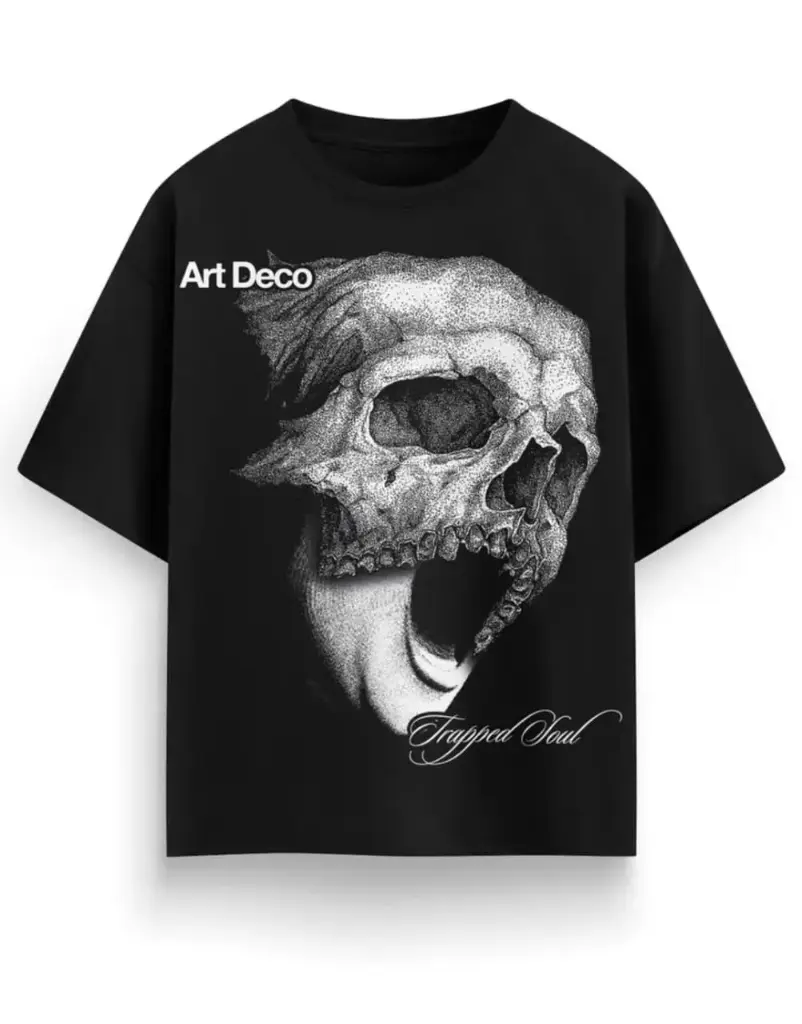 black t-shirt